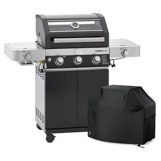 RÖSLE BBQ Gasgrill Videro G3-S Primezone Seitenbrenner Schutzhaube 2026 - Schwarz