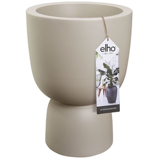 elho Pure Coupe 35 - Blumentopf für Innen & Außen - Ø 34.9 x H 49.0 cm - Beige/Balanced Beige