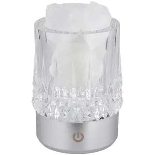 Globo Akku-Tischleuchte Lizzy, Weiß, Transparent, Kunststoff, Stein, 53 mm, F, 10.5 cm, CE, Touch (on/off), Lampen & Leuchten, Innenbeleuchtung, Tischlampen, Akku-Tischleuchten