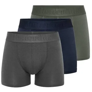 Resteröds Gunnar Bamboo Boxershorts Blau / Grau M 3er Pack