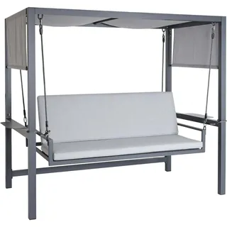 MCW Alu-Hollywoodschaukel Grau 3-Sitzer