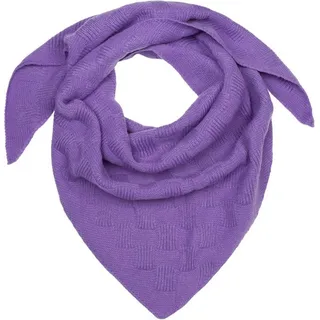 styleBREAKER Strickschal Strick Dreiecktuch Schachbrett Strickmuster, (1-St) lila