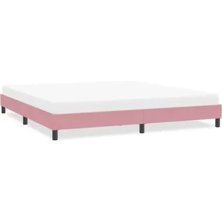 Möbel Bettgestell ohne Matratze Rosa 200x220 cm Samt - Klassische Betten &21600 - Rosa