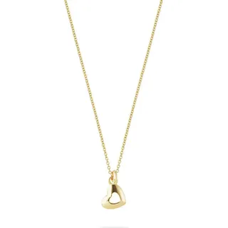 JETTE Silberkette JETTE Damen-Kette 925er Silber, recycelt Herz, DARLING gelb|goldfarben