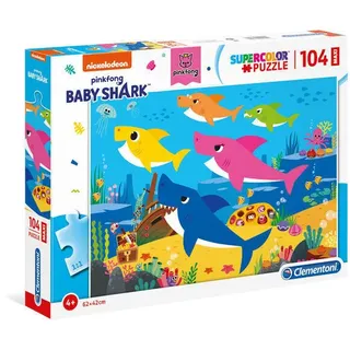 Puzzle maxi 104 elementy. Supercolor. Baby Shark