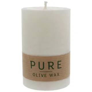 Wenzel PURE Olivenwachs Kerze 9x6 cm grün