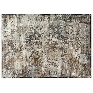 Teppich , grau , Viskose , Maße (cm): B: 80 H: 0,8