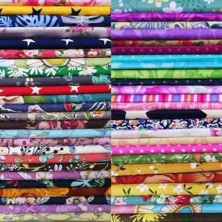 Famanu Patchwork Stoffpaket 50 Stück 30 x 30 cm - Baumwolle, verschiedene Muster