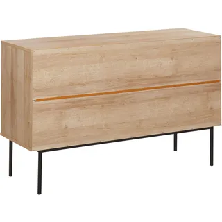 Beliani Schrank PASCO Holzoptik Hellbraun