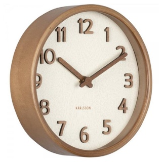 Karlsson Uhr Wanduhr Pure Wood Grain Ivory (20cm)