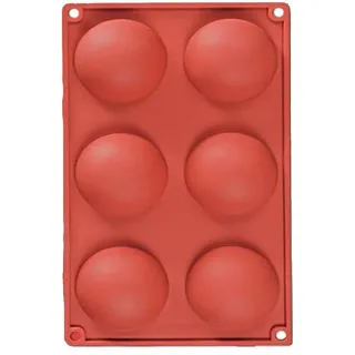 Qifumaer Große große halbkreisförmige Halbkugeln geformte runde Silikonformen Backform Backformen für Kuchen, Seife, Gelee, Brot, Pudding, Muffins