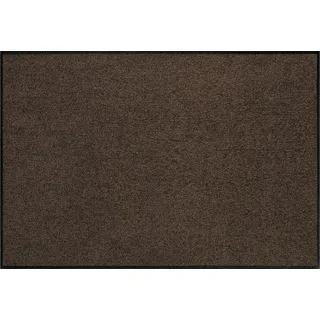Erwin Müller Fußmatte Mainz, Schmutzfangmatte, Sauberlaufmatte Uni braun Größe 50x75 cm - rutschfest, pflegeleicht, für Fußbodenheizung geeignet (weitere Farben, Größen)