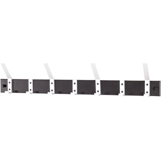 HAKU Möbel Garderobenleiste Pat 7 (BHT 70x14x8 cm) BHT 70x14x8 cm schwarz Garderobenpaneel  Wandgarderobe Garderobe Garderobenset - schwarz