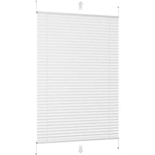 Sekey Plissee 75 x 210 cm Weiß