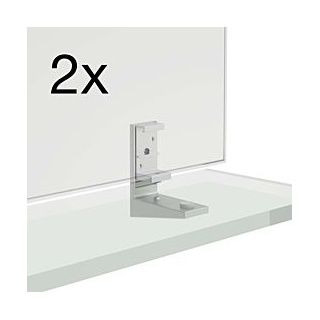 LAUFEN Frame 25 Set zur Fiexierung der Ablage am Spiegel, H4907179000001, 2 Stück