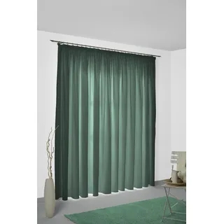 Vorhang "Manon" Gr. 3, grün, B:132cm H:225cm, Jacquard, Polyester, GUIDO MARIA KRETSCHMER HOME & LIVING, Gardinen, blickdicht, monochrom, strukturierte Oberfläche