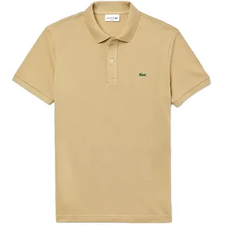 Lacoste Slim Fit Polo Shirt - Kurzarm - 100% Baumwolle - Beige - Größe XS