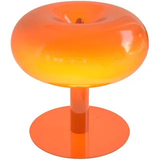 NEONA Lumio LED-Tischleuchte Retro – Dimmbar Touch-Funktion | Design-Pilzlampe Chrom, Schwarz, Weiß & Orange | LED-Tischlampe für Sideboard, Schreibtisch & Wohnbereich (Orange)