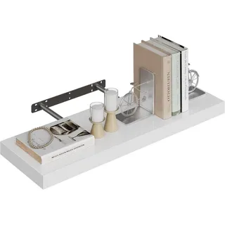 Woltu Wandregal 70 x 22,9 x 3,8 cm Weiß