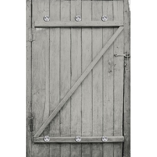 Garderobenleiste »Holztür«, 13654318-0 grau B/H/T: 80 cm x 120 cm x 5 cm