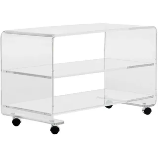 Tv-Element, Klar, Kunststoff, 80x50x40 cm, Wohnzimmer, TV Möbel, TV-Racks