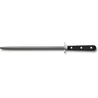 Victorinox Grand Maître, Abziehstahl, 25 cm, Wolframcarbid, rund, POM, Messerschärfer, Schwarz