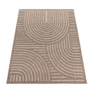 KADIMA DESIGN Kurzflorteppich 120 x 160 cm Beige