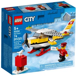 LEGO® Konstruktionsspielsteine LEGO® City 60250 Post-Flugzeug, (74 St)