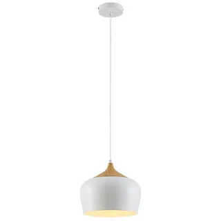 LINDBY Vilsera 1-flg. 30 cm skandinavisch weiß Metall