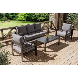 OUTFLEXX Gartenlounge, 5 Personen, inkl. Tisch und Kissen, Aluminium
