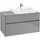 Waschbeckenunterschrank 100 x 55 cm Glossy Grey