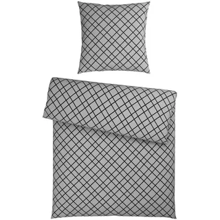 Esposa Bettwäsche, Grau, Textil, Abstraktes, 155x220 cm, atmungsaktiv, hautfreundlich, schadstoffgeprüft, Schlaftextilien, Bettwäsche, Bettwäsche, Übergrößen-Bettwäsche