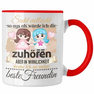 Trendation Tasse Trendation - Beste Freundin Geschenk Tasse BFF Liebhaber Geschenkidee rot