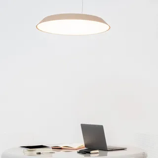 Pendelleuchte Artemide, Febe, dimmbar, Beige, für Wohnzimmer, Kunststoff, Modern - 7.6