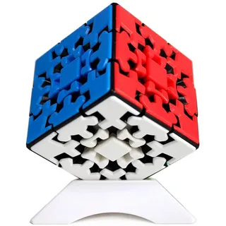 OJIN YUMO Zahnradwürfel 3x3 Puzzle Kungfu Würfel 3D Puzzle 3x3x3 Würfel Puzzle Glatter Twist Puzzle Cube mit einem Würfelstativ (Multicolor)