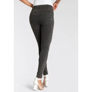 Jeansjeggings ARIZONA Gr. 44, N-Gr, grau (grey washed) Damen Jeans Jeansleggings High Waist