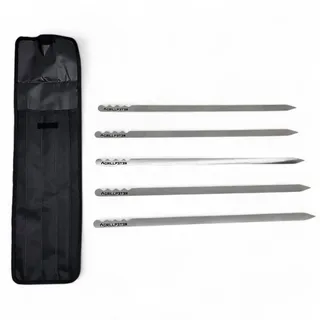Grillpeter Schaschlikspieße Adana Spieße 2mm Edelstahl 60 cm Gravur