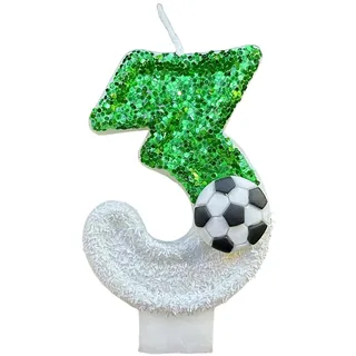 Fiauli Football Party Dekorationen Geburtstag Kerzen Kerzenset umweltfreundlich ohne Geruchsabwälz Design. 3
