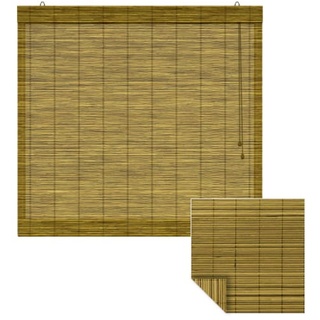 Klemmfix Bambus-Raffrollo 80x220 cm braun | VICTORIA M - inkl. Klemmhalter