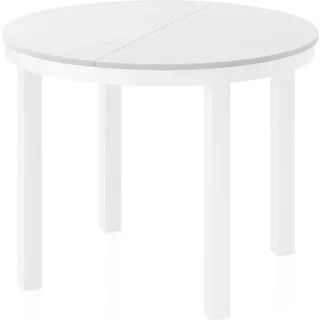WFL GROUP Rowan Ø 100-176 x 76 cm weiß