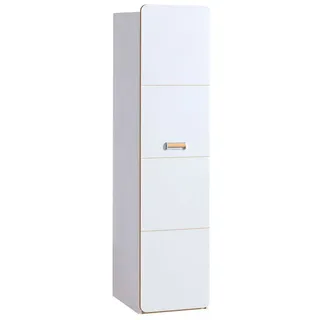 Feldmann-Wohnen Stauraumschrank Loreto (1-St) 45cm 1-türig Nash Eiche / weiß braun