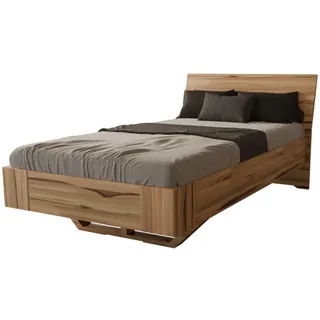 MeinMassivholz Schwebebett, Braun, Holz, Echtholz,Kernbuche, Rechteckig, 90x220 cm, Hergestellt in Deutschland, Schlafzimmer, Betten