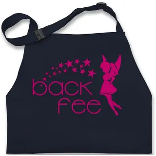 Shirtracer Kochschürze Back Fee Backfee, (1-tlg), Backschürze blau 43 cm x 53 cm