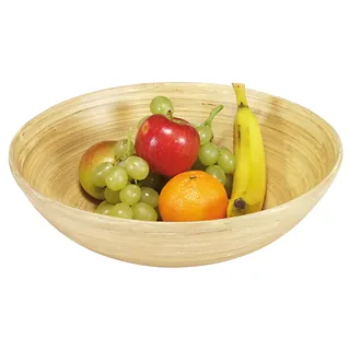 Kesper 63025 Obst- und Gebäckschale, Bambus, Maße: ø 25 cm, Höhe: 8 cm