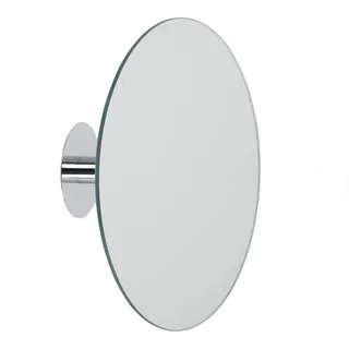 DEUSENFELD KKR5-15 - Klebespiegel Kosmetikspiegel selbstklebend, Schminkspiegel, Rasierspiegel zum Kleben, 5-Fach Vergrößerung, Kugelgelenk, Ø 15cm, rund, Rahmenlos, mit 3M VHB Klebepads