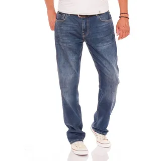Miracle of Denim Straight-Jeans M.O.D Thomas Comfort Mid Blue blau W31 / L34