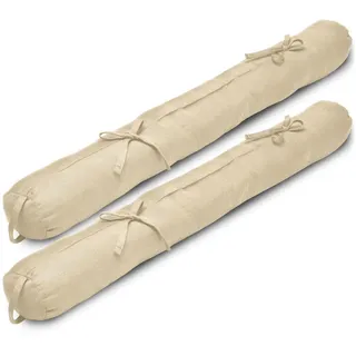 Beautissu Zugluftstopper 120 x 10 cm Creme