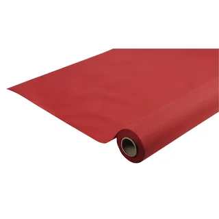 Pro Nappe Pronappe Tischdecke R585009I Einweg-Tischdecke Länge 50m Breite 1,20m (pro Rolle) Farbe Rot Airlaid-Vliesstoff, Material mit Textileffekt und perfektem Fall, stoffähnlich