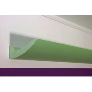 BENDU LED-Stuckleiste für indirekte Deckenbeleuchtung DBKL-125-ST | 125x65mm BxH | Stuck-Profil für LED-Beleuchtung aus Hartschaum XPS | moderne Wand-Leiste