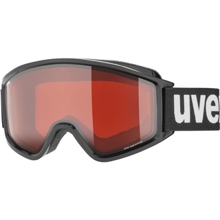 uvex g.gl 3000 LGL - Skibrille für Damen und Herren - konstrastverstärkend - vergrößertes, beschlagfreies Sichtfeld - black/lasergold lite-rose - one size